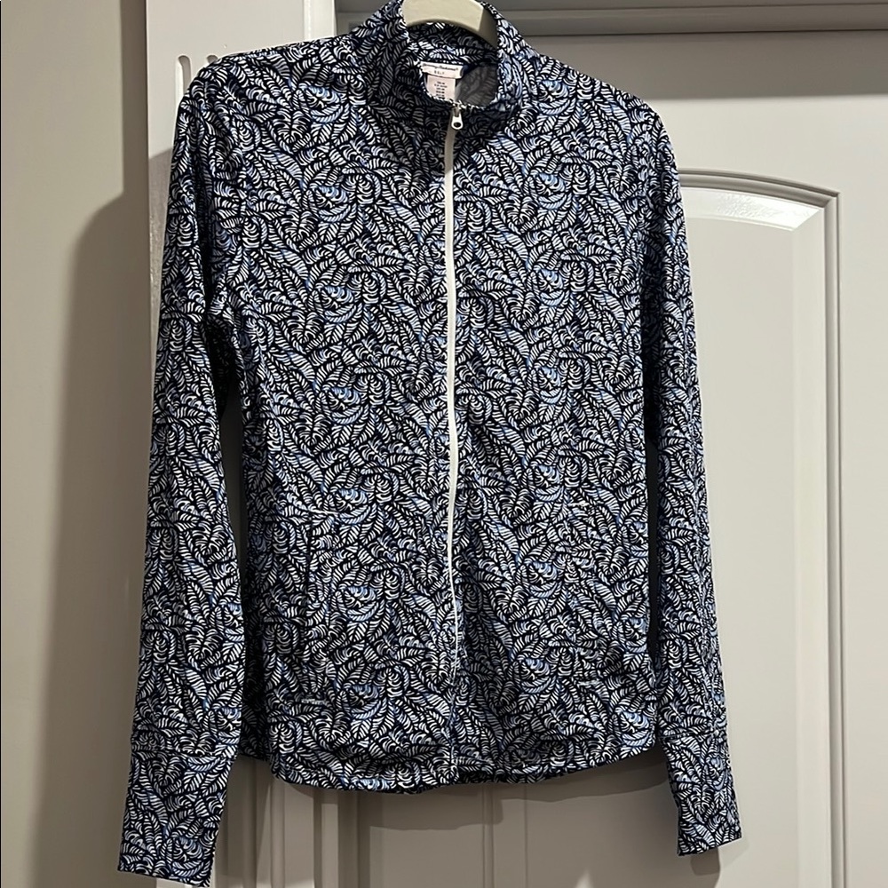Tommy Bahama Patterned Zip-Up Golf Jacket size M